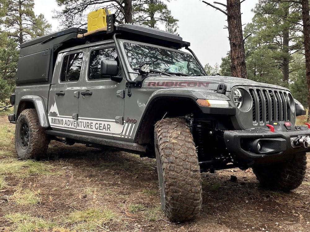 jeep gladiator roof top tent CAMP KING INDUSTRIES Outback Series Canopy Camper (Gladiator, Tacoma)